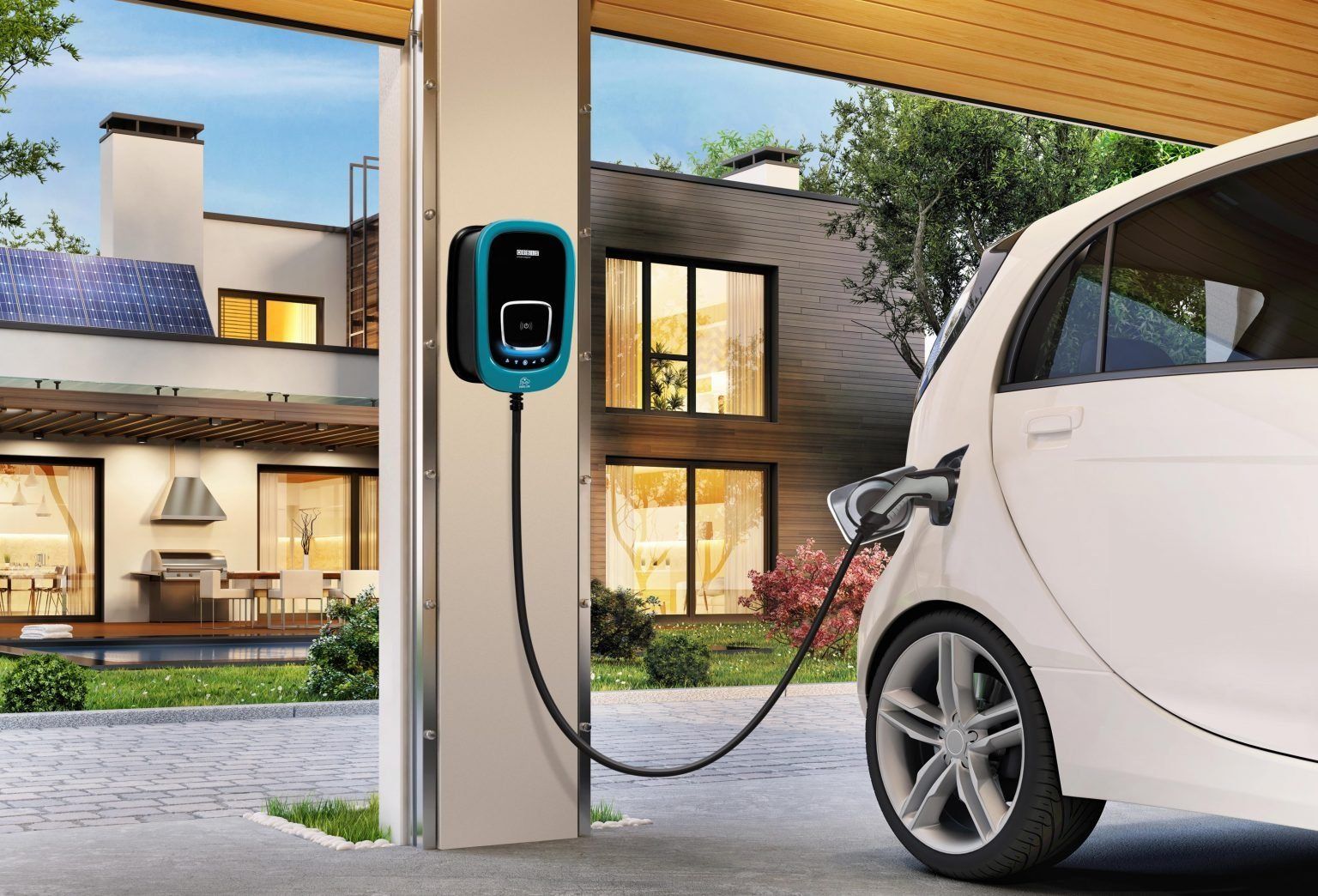 House with EV Charger