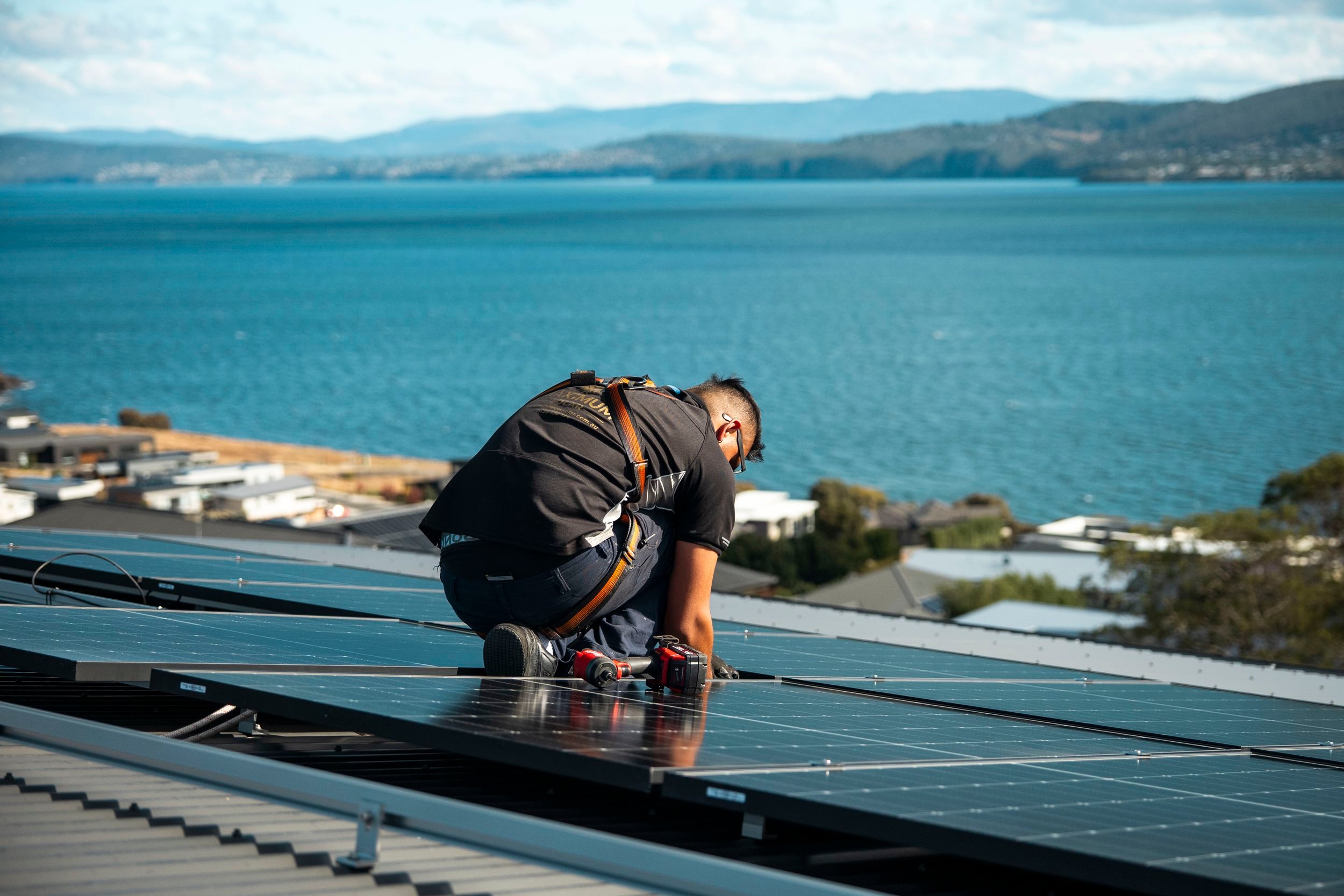 Tindo Solar panels on a roof.