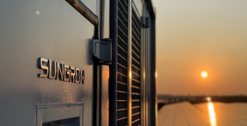 A solar battery storage unit.